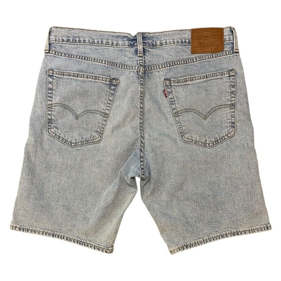 Levi's Premium Denim Bermuda Jean Shorts Size 36 90's Dadcore Jorts Zip Fly - Picture 2 of 6